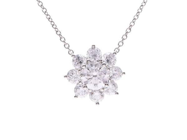 5.8 g of Harry Winston sunflower necklace Lady's Pt950 diamond 0.72ct A rank beauty product HARRY WINSTON box guarantee used silver storehouse
