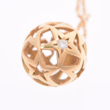 STAR JEWELRY star jewelry star glove Lady's K18YG diamond 0.01ct necklace A rank used silver storehouse