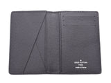 Louis Vuitton Organizer De Posh Stripe Black M64017 Men's Genuine Leather Card Case Unused Beauty LOUIS VUITTON Used Ginzo