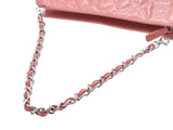 香奈儿图标系列链肩包粉红色女士皮革B级香奈儿用银