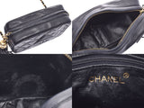 Chanel Mini Matrasse Chain Shoulder Bag Fringe Black G Hardware Ladies Lambskin AB Rank CHANEL Used Ginzo