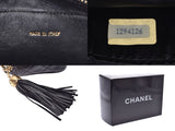 Chanel Mini Matrasse Chain Shoulder Bag Fringe Black G Hardware Ladies Lambskin AB Rank CHANEL Used Ginzo