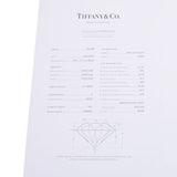 TIFFANY＆Co。蒂芙尼纸牌0.19ct G-VS1-EX女士PT950 /钻石戒指/ 5号环二手