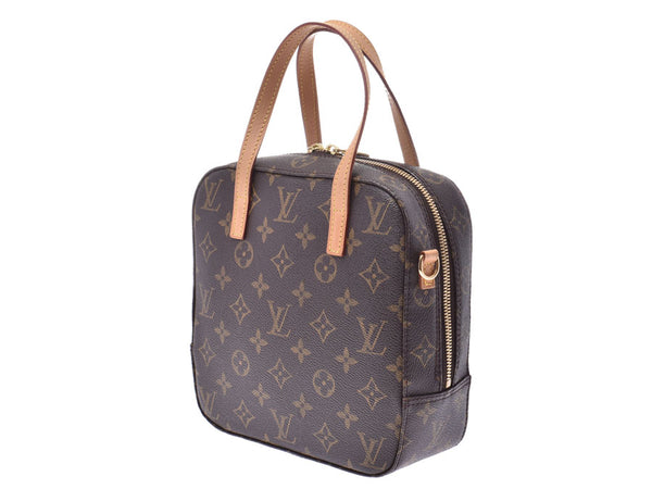 路易威登单字斯蓬蒂尼棕色 M47500 女士真皮 2WAY 包 A 级 LOUIS VUITTON 表带与二手银藏