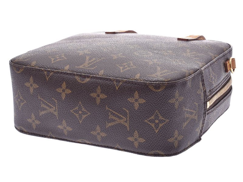 Louis Vuitton Monogram Spontini Brown M47500 Ladies, 2WAY bag A rank LOUIS VUITTON straps, used with a strap.