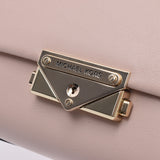 Michael Cox Mini chain Shoulder Bag Pink Beige gold Jill Womens Leather Shoulder Bag Michael kors