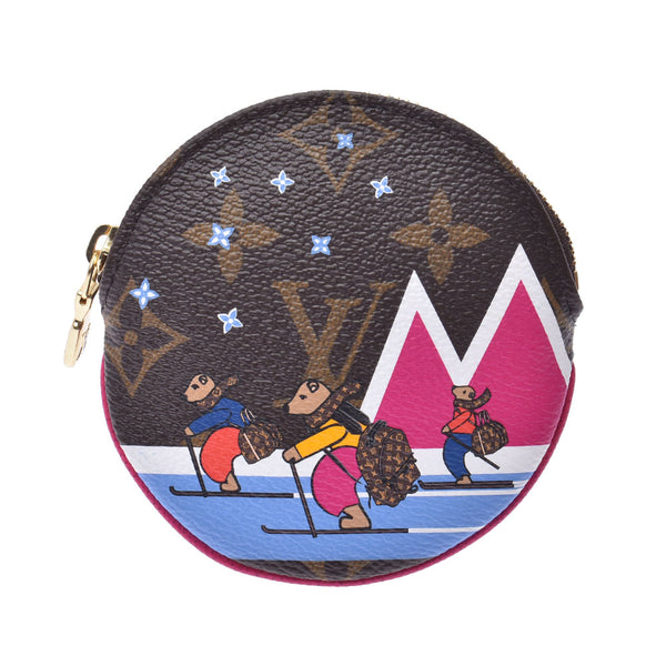 LOUIS VUITTON ルイヴィトンPMロン ホリデーシーズン限定 
 14145 ブラウン ユニセックス モノグラムキャンバス コインケース
 M63331 
 中古