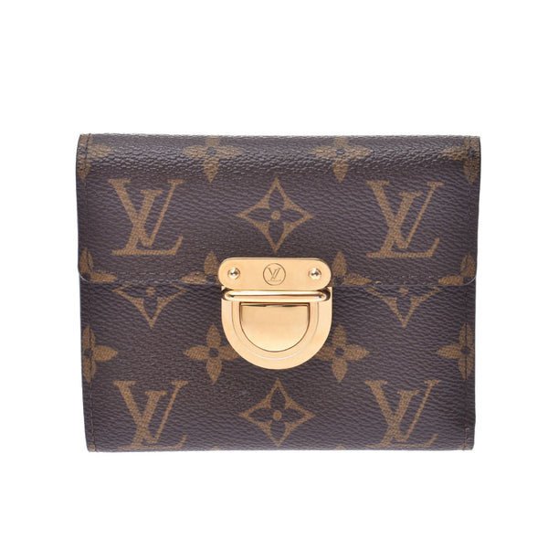 LOUIS VUITTON Louis Vuitton Pleuteuille Koala Monogram Brown Unisex Monogram Canvas Tri-fold Wallet M58013 Used