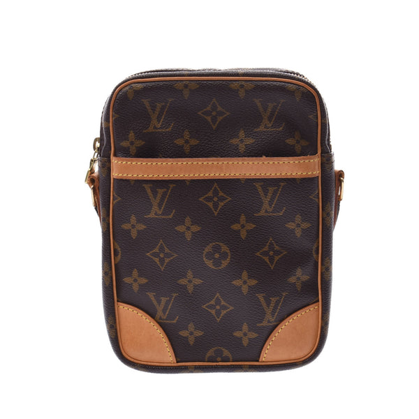 Louis Vuitton LOUIS VUITTON Diagonal Shoulder Bag Monogram Danube Canvas  Brown Unisex M45266