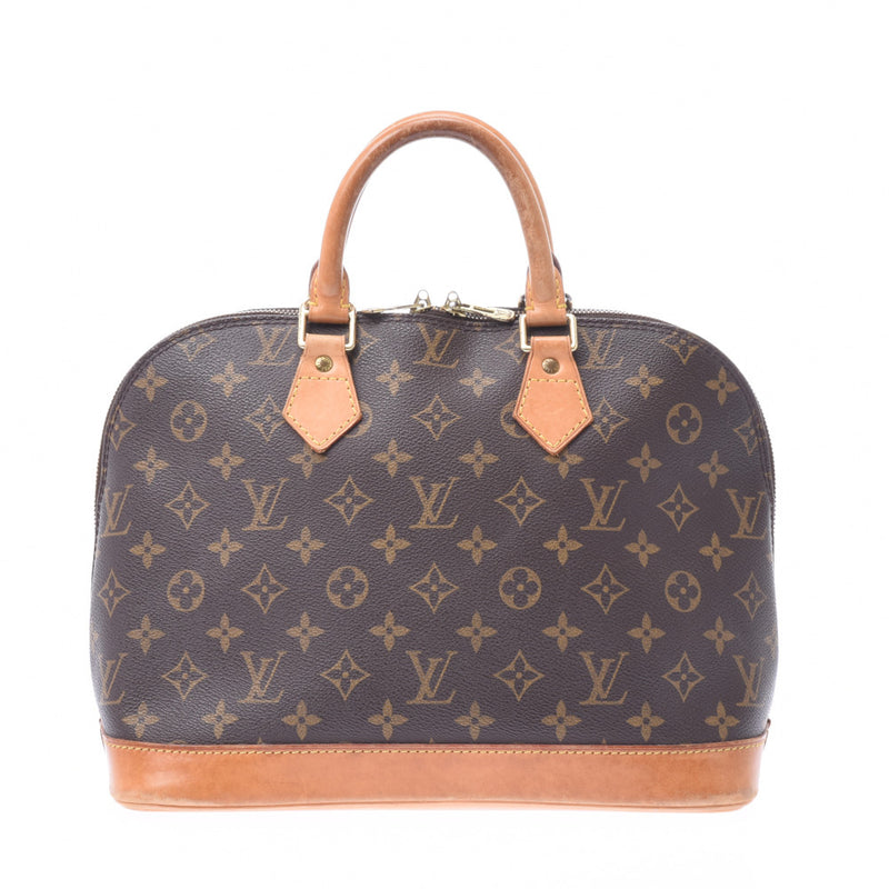 LOUIS VUITTON Ruiviton, Monogram, Alma, Browne, M51130, Ladies, handbags, B-rank used silver,