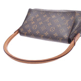 LOUIS VUITTON Louis Vuitton monogram mini-looping brown M51147 Lady's monogram canvas one shoulder bag B rank used silver storehouse