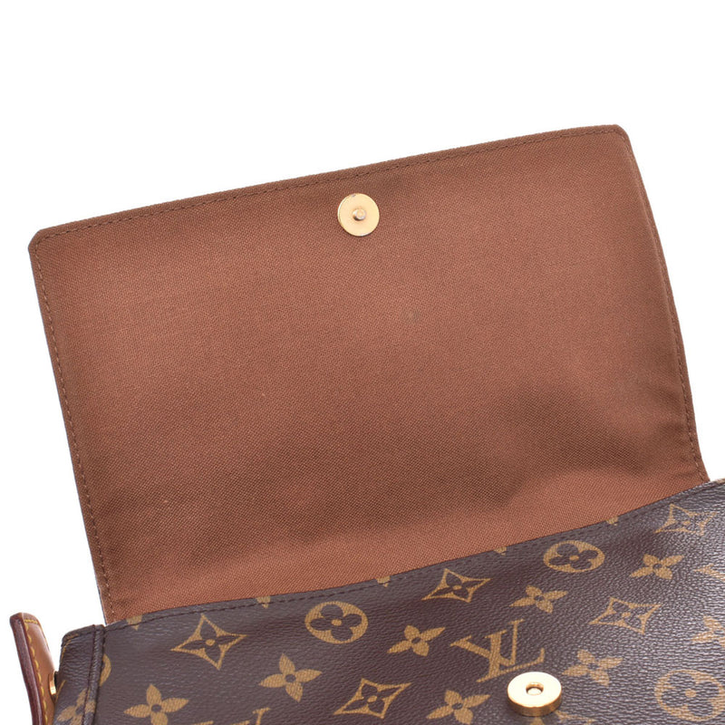 LOUIS VUITTON Louis Vuitton monogram mini-looping brown M51147 Lady's monogram canvas one shoulder bag B rank used silver storehouse