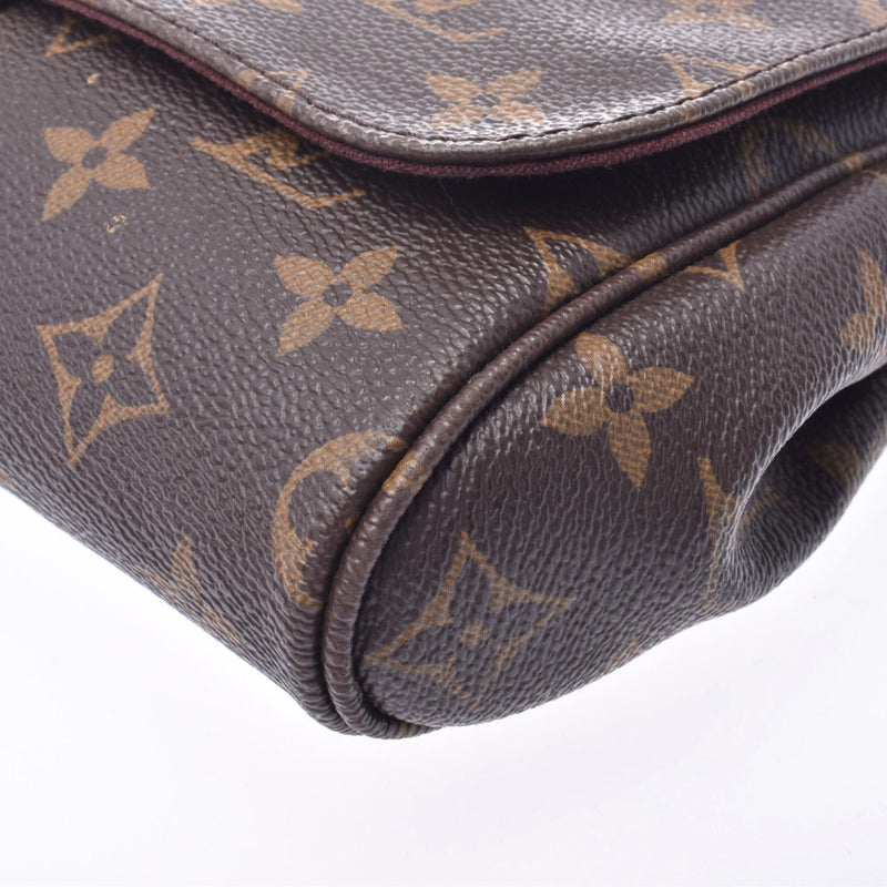 ●「LOUIS VUITTON = Louis VUITTON = Monogram = Feibolit MM 2WAY Bag = Brown M40718 = Ladies = Monogram Canvas Shoulder Bag B Rank = Used Silver Bodges