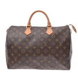 LOUIS VUITTON Louviton, 35 Brown, M41107, M41107, Unissex, canvas, canvas, handbag, AB, used silver rag.