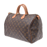 LOUIS VUITTON路易威登Monogram Speedy 35棕色M41107中性Monogram帆布手袋AB等级二手Ginzo