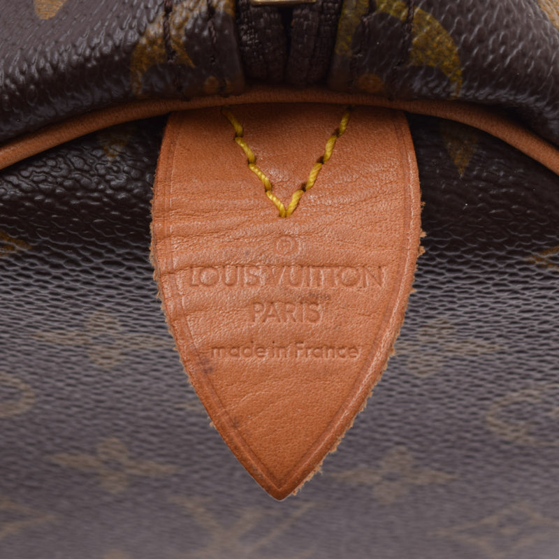 55 LOUIS VUITTON Louis Vuitton monogram key Poll brown M41424 unisex monogram canvas Boston bag B ranks used silver storehouse