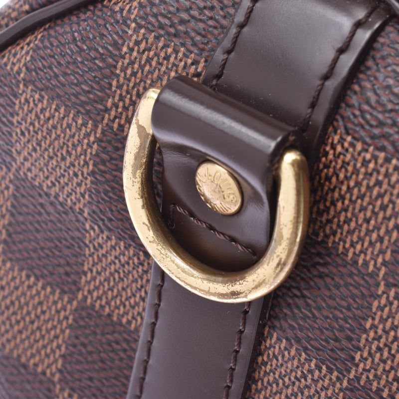 LOUIS VUITTON路易威登Damier Speedy Band Lierre 25棕色N41368中性Damier帆布皮革手提包B等级二手Ginzo