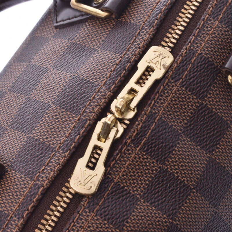 LOUIS VUITTON路易威登Damier Speedy Band Lierre 25棕色N41368中性Damier帆布皮革手提包B等级二手Ginzo