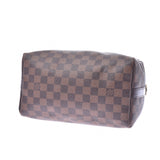 LOUIS VUITTON路易威登Damier Speedy Band Lierre 25棕色N41368中性Damier帆布皮革手提包B等级二手Ginzo