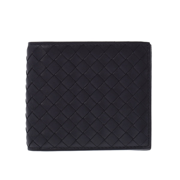 BOTTEGAVENETA ボッテガヴェネタイントレチャート black men leather billfold-free silver storehouse