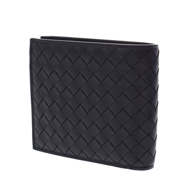 BOTTEGAVENETA ボッテガヴェネタイントレチャート black men leather billfold-free silver storehouse