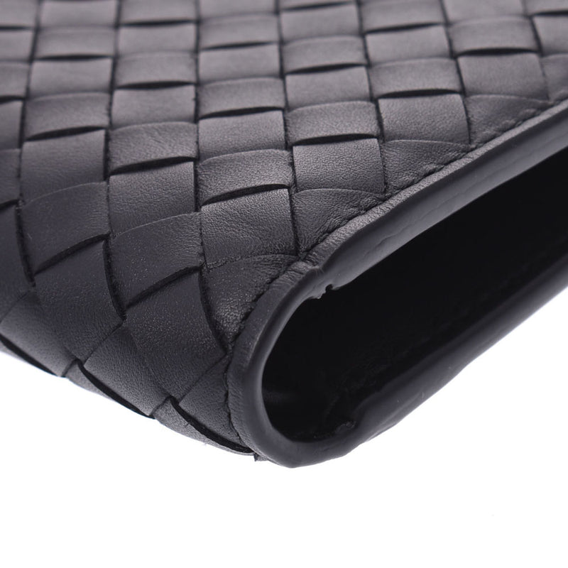 BOTTEGAVENETA ボッテガヴェネタイントレチャート black men leather billfold-free silver storehouse