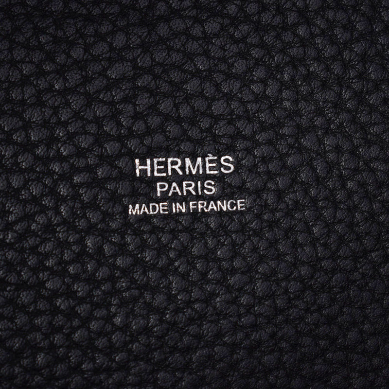 HERMES エルメス ピコタンロックPM 黒 シルバー金具 □P刻印(2012年頃) レディース トリヨンクレマンス ハンドバッグ Aランク 中古 銀蔵