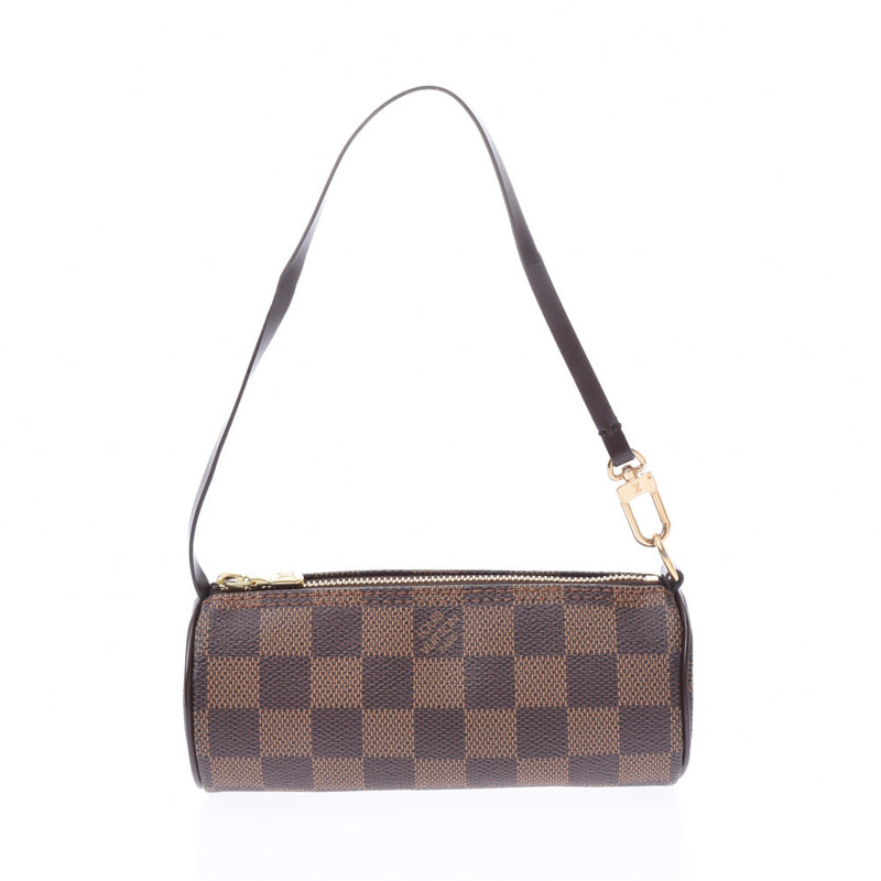 LOUIS VUITTON ルイヴィトン ダミエ パピヨンGM ブラウン N51303 レディース ダミエキャンバス レザー ハンドバッグ Aランク 中古 銀蔵