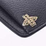 GUCCI Gucci BEE Star Black antique gold hardware 500976 unisex leather clutch bag New used silver