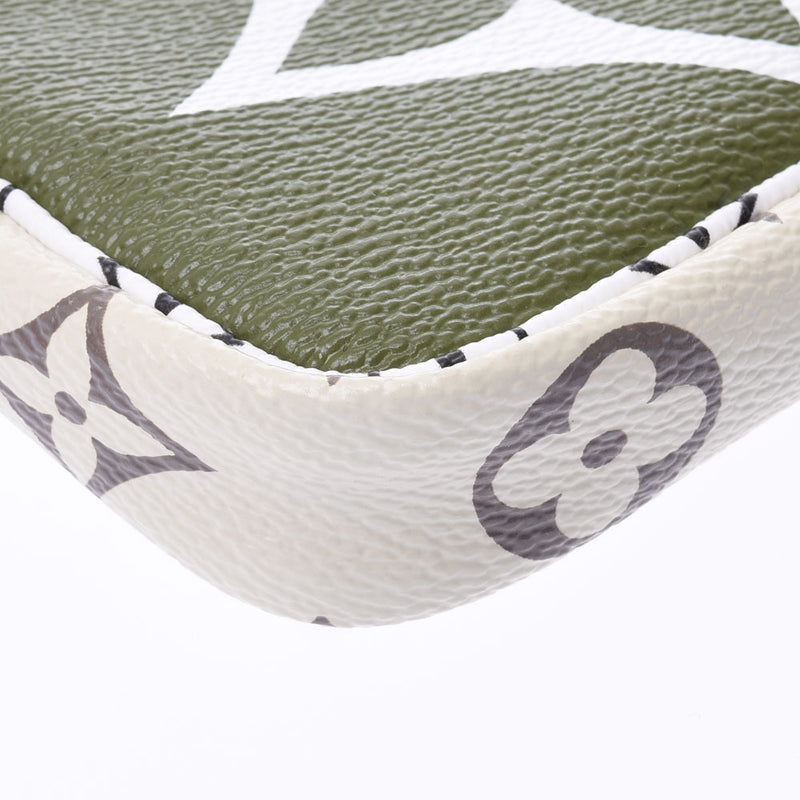 LOUIS VUITTON路易威登Giant Monogram Mini Pochette Accessoir米色/象牙色/绿色M67579中性未使用的Ginzo