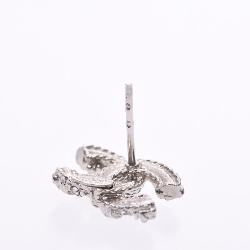 香奈儿可可马克15年模型银金属配件女士水钻耳环A级二手银仓库