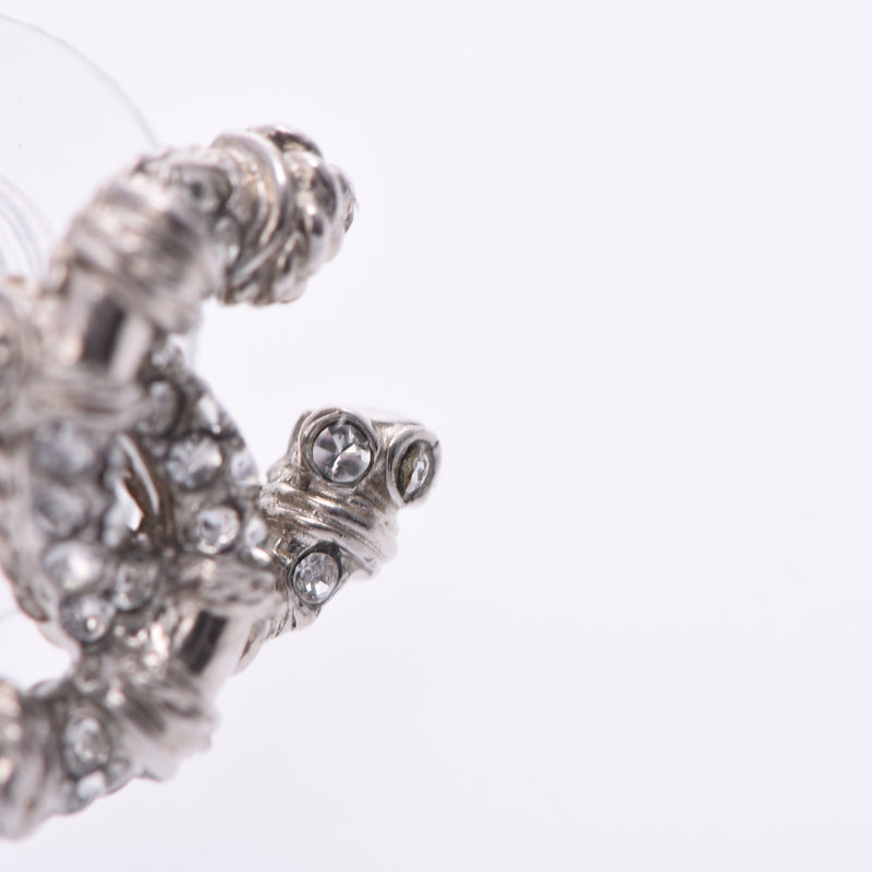 香奈儿可可马克15年模型银金属配件女士水钻耳环A级二手银仓库