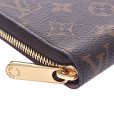 LOUIS VUITTON ルイヴィトンモノグラムジッピーウォレットローズバレリーヌ M41894 Lady's long wallet-free silver storehouse