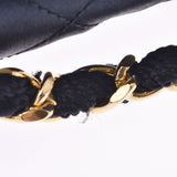 香奈儿（Chanel）迷你链条单肩包黑色金色金属配件女士缎面单肩包AB等级二手Ginzo