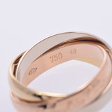 CARTIER Trinity Ring Three Color #48 No. 8 Ladies K18YG/WG/PG Ring/Ring A Rank Used Ginzo