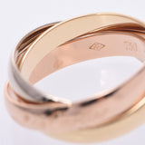 CARTIER Trinity Ring Three Color #48 No. 8 Ladies K18YG/WG/PG Ring/Ring A Rank Used Ginzo