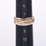 CARTIER Trinity Ring Three Color #48 No. 8 Ladies K18YG/WG/PG Ring/Ring A Rank Used Ginzo