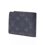 Louis Vuitton Monogram eclipse PON feuille multiple black / Gree m61695 Mens Wallet