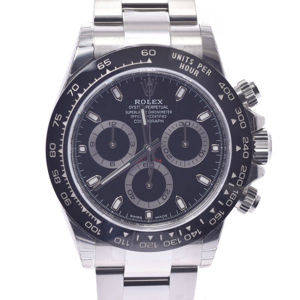 ROLEX Rolex [cash special price] Daytona 116500LN Men's SS watch Automatic winding Black dial Unused Ginzo