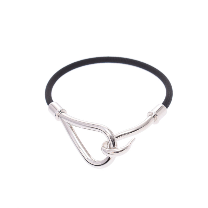 HERMES jumbo bracelet Black /silverチョーカー - ブレスレット