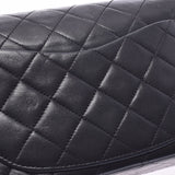 CHANEL シャネル マトラッセ チェーンショルダーバッグ 二重蓋 黒 ゴールド金具 レディース ラムスキン ショルダーバッグ Bランク 中古 銀蔵