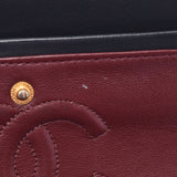 CHANEL シャネル マトラッセ チェーンショルダーバッグ 二重蓋 黒 ゴールド金具 レディース ラムスキン ショルダーバッグ Bランク 中古 銀蔵