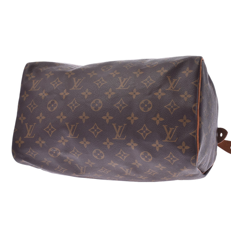 LOUIS Vuitton Louis Vuitton monogram Speedy 30 USA made Brown M41526 unisex monogram canvas handbag B rank used silver stock