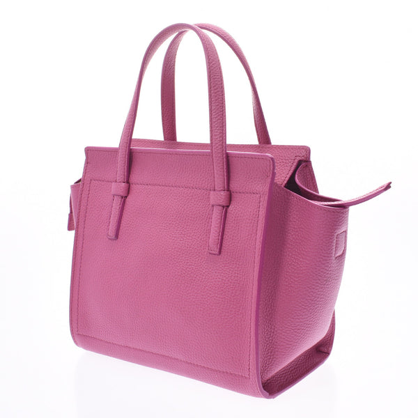 Salvatore Ferragamo Ferragamo艾米2way包粉色女式皮革手提袋袋子使用Silgrin
