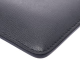 Salvatore Ferragamo Ferragamo Black Unisex Leather Clutch Bag AB Rank Used Silgrin