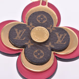Louis Vuitton Louis Vuitton Blooming Flower Bag Charm Brown / Pink Gold Bracket M63084 Women's Key Holder B Rank Used Silgrin