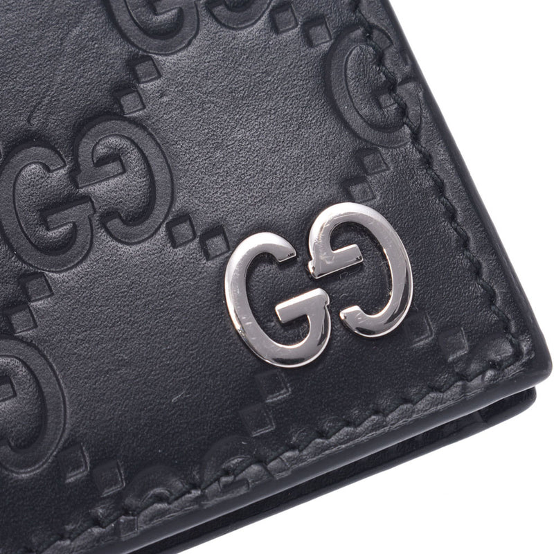 Gucci Gucci Gucci Siamai硬币案例用卡盒黑色597560男女皆宜的皮革通行证案AB排名使用水池