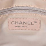 Chanel Chanel Nute Label Line Tote PM香槟金女装尼龙/皮革手提包B排名使用水池