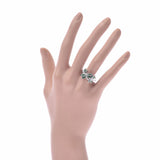 Other Tonbomotif No. 14 Ladies K14WG/Jade/Diamond Ring/Ring A Rank used Ginzo