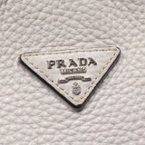 Prada Prada Shoulder Bag White Silver Bracket BR5124 Women's Leather One Shoulder Bag B Rank Used Sinkjo